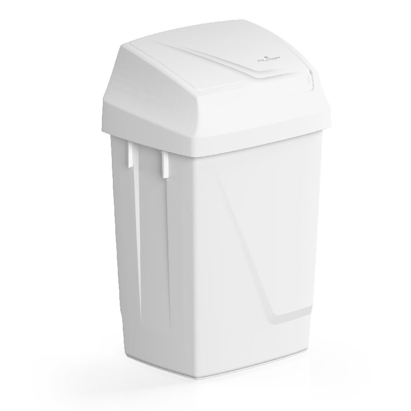 poubelle blanche a clapet 25l (8169)