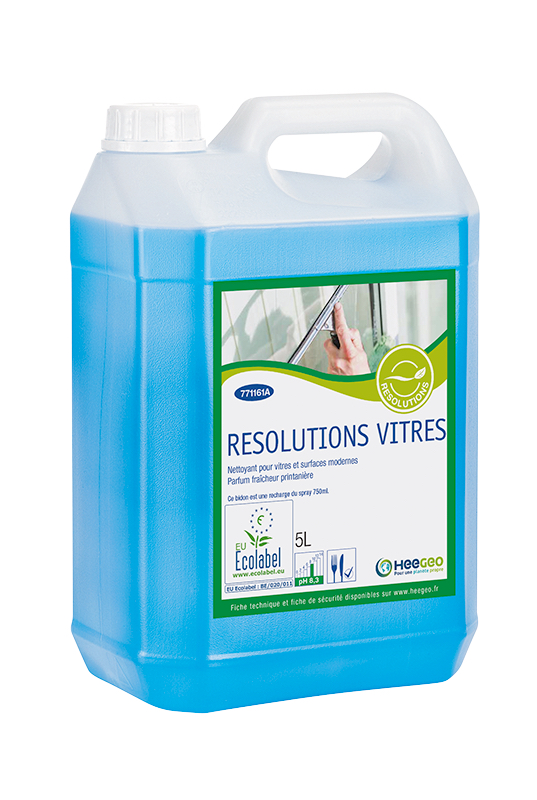 resolutions nettoyant vitres et surfaces ecolabel 5l