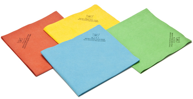 lavette facilita microfibre vitre bleu x5