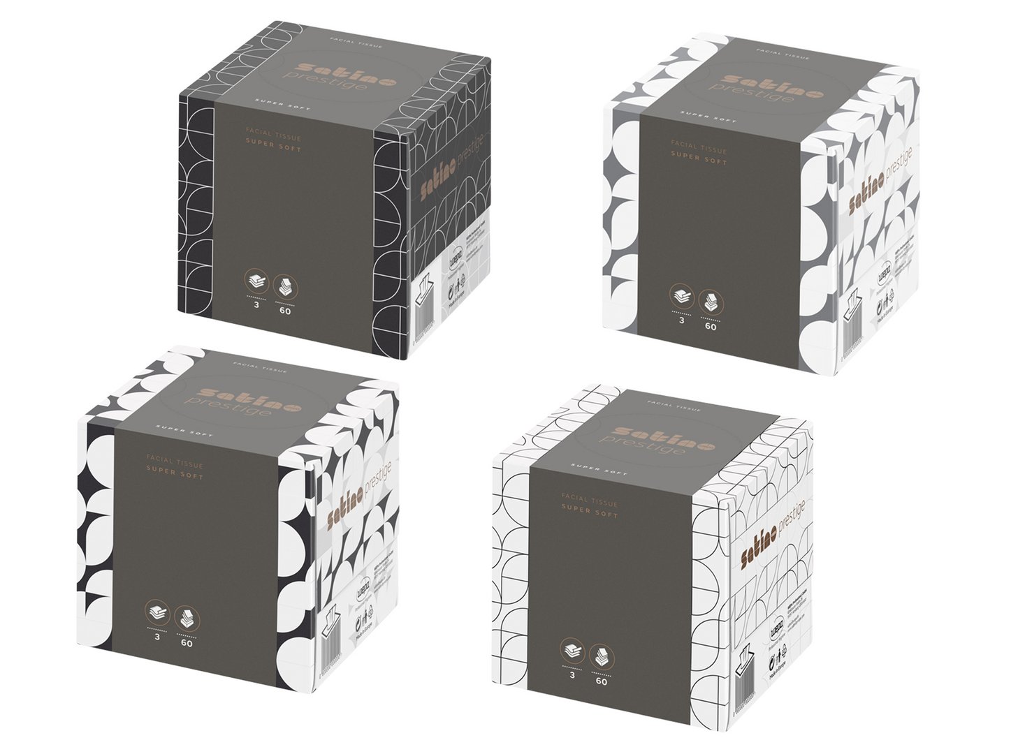 mouchoirs cube 3p 60f (210601) x30 boites*