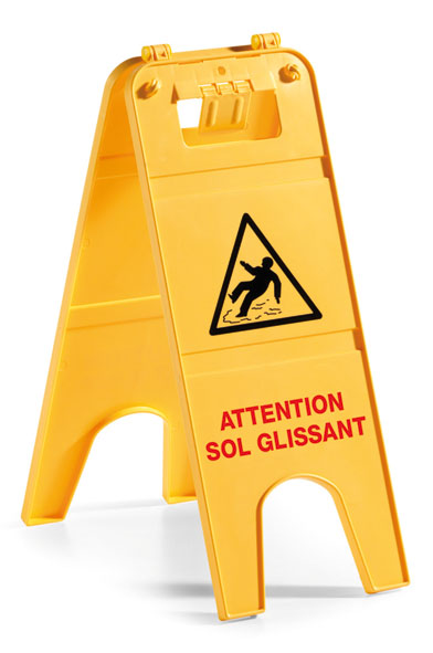 panneau signalisation sol glissant