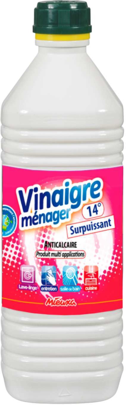 vinaigre de nettoyage surpuissant 14° - 1l