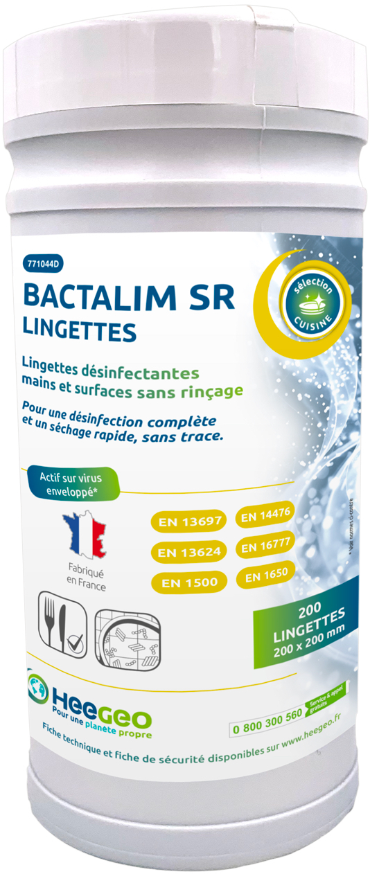 lingettes bactalim sr desinfectantes sans rincage x200