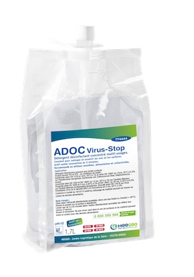 adoc virus-stop 1.7l desinfectant x4