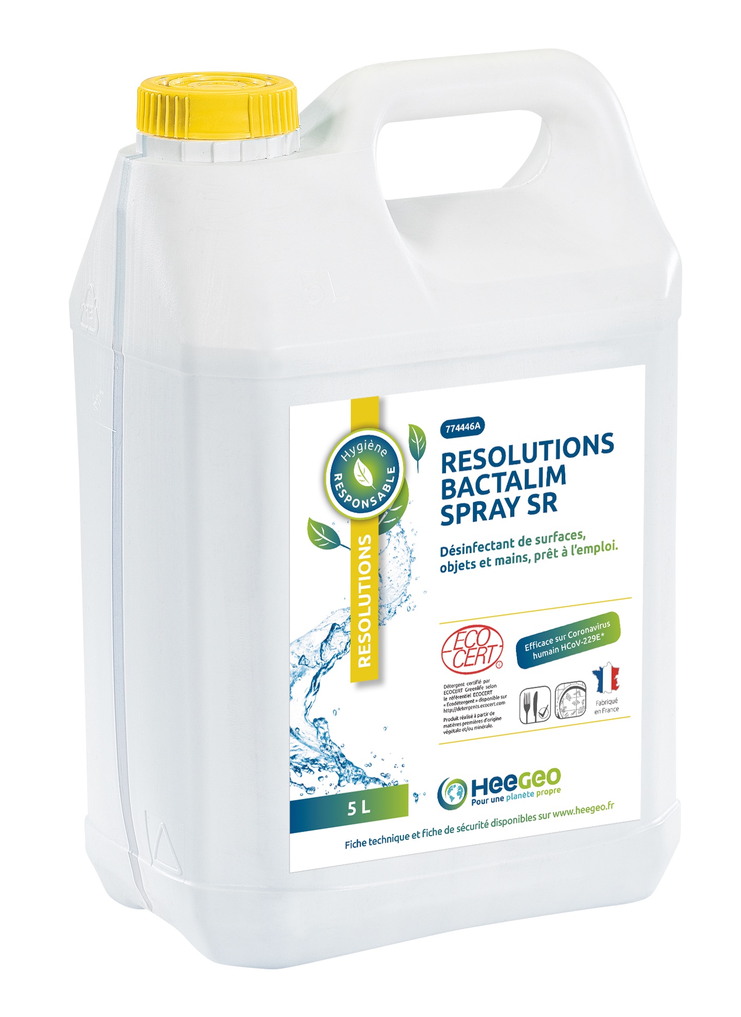 resolution bactalim 5 ltr spray sr desin surf. alim. ecocert