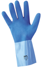 gants renforces jersette coton bleu bicolore t7 (m) x10