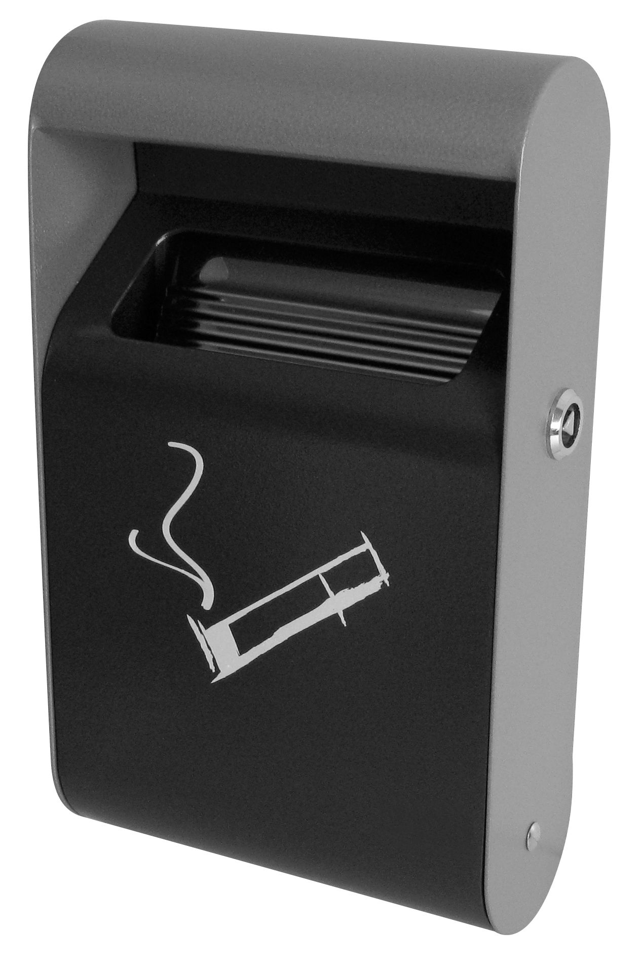 cendrier mural 1.5 l noir exterieur