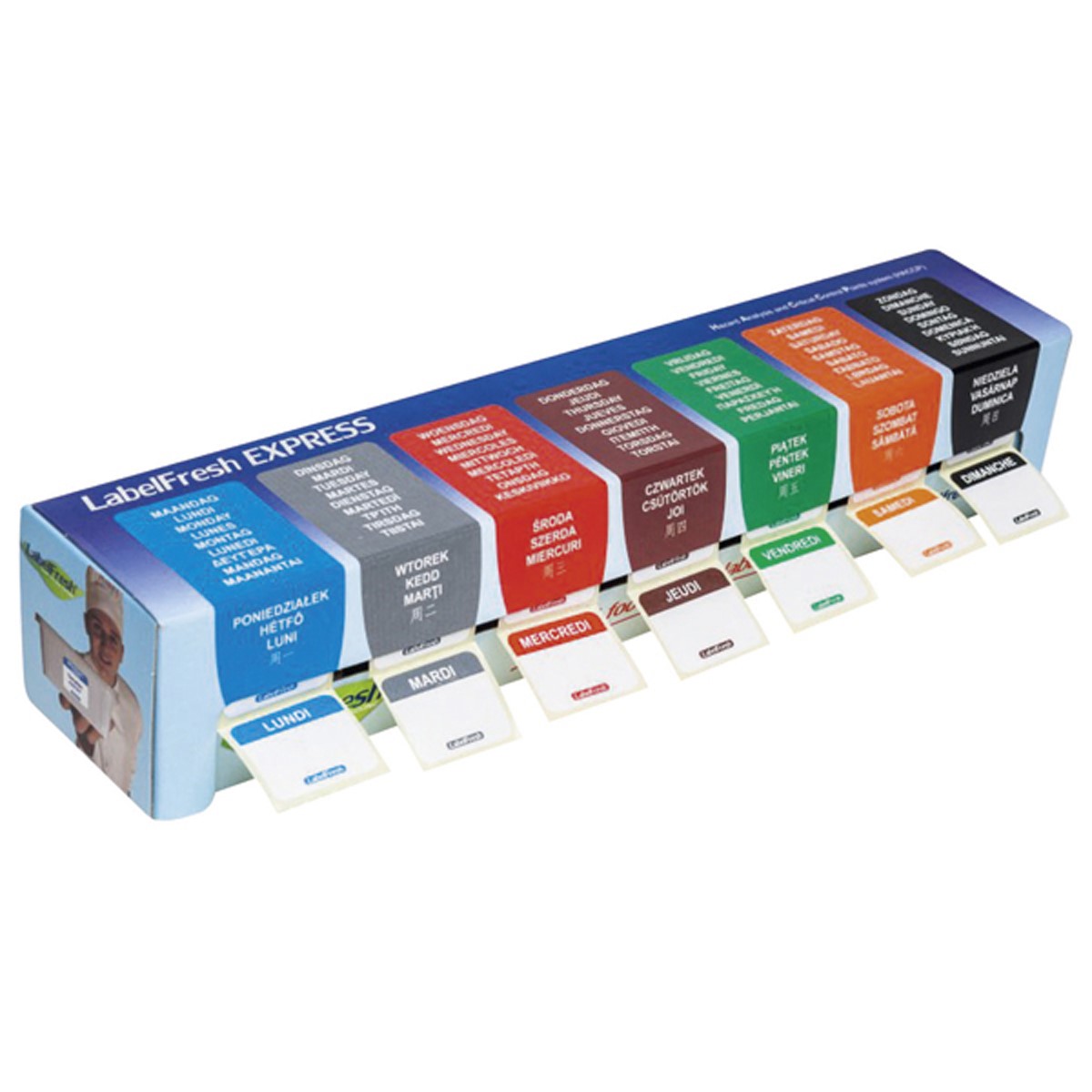 express labelfresh boite distrib.7 x 250 etiq.journalieres