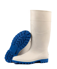 bottes blanches pvc - alimentaire non coque p37